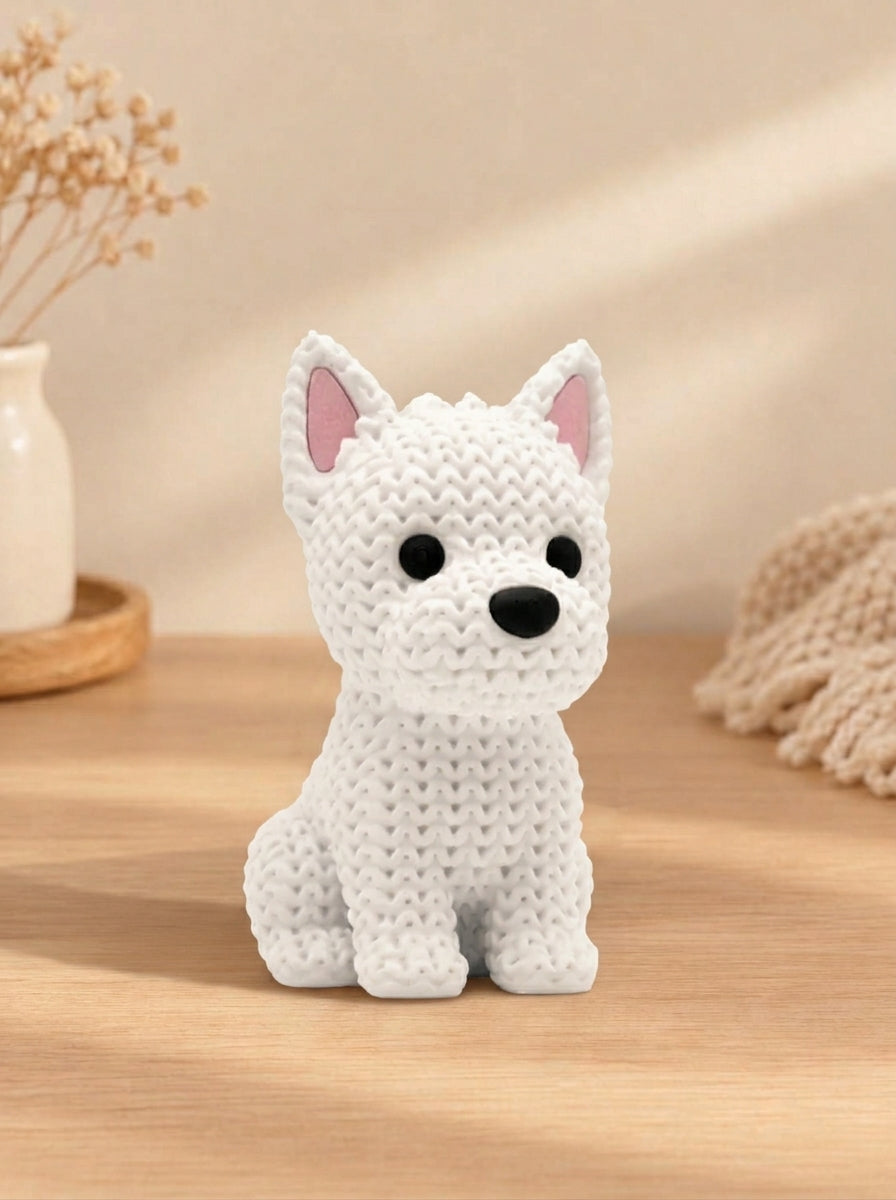 Westie estilo Tejido